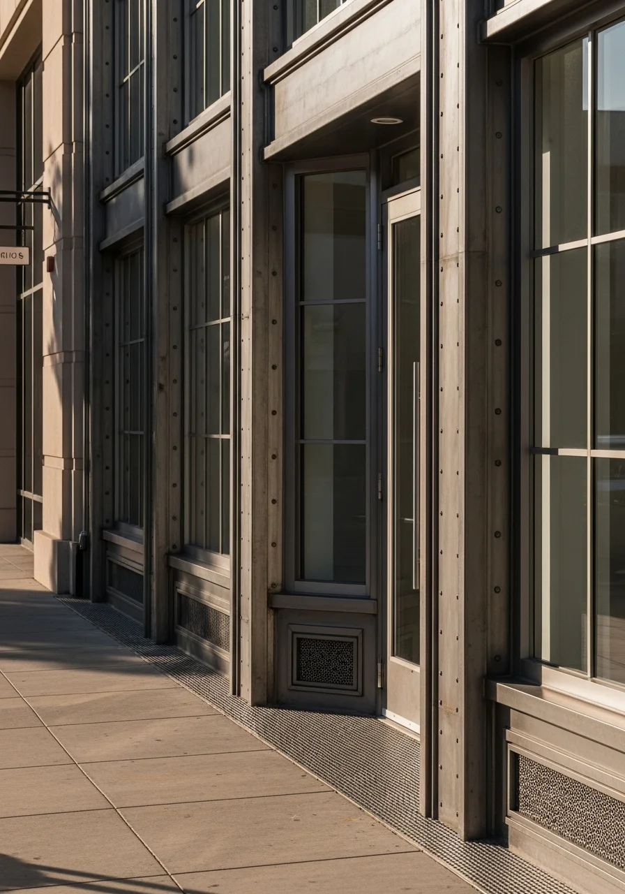 Detail of a well-maintained Los Angeles property facade with professional finishing and attention to local design standards.