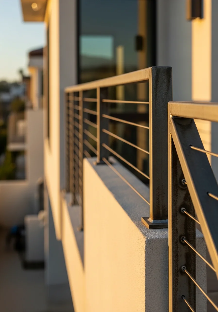 Close-up of a Santa Monica property with quality finishes and coastal-appropriate materials and design.